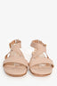 Chloe Nude Scalloped Buckle Sandals Size 37