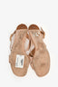 Chloe Nude Scalloped Buckle Sandals Size 37