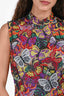 Jovani Purple/Multi Butterfly Embroidered Sleeveless Dress Size 6