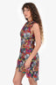 Jovani Purple/Multi Butterfly Embroidered Sleeveless Dress Size 6