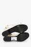 Gucci White Leather Horsebit Flatform Sandal Size 37