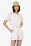 T By Alexander Wang White Button Down Romper Size 2