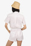T By Alexander Wang White Button Down Romper Size 2