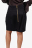 Balmain Black Hook & Eye Mini Skirt Size 40