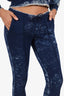 Cotton Citizen Blue Tie-Dye Print Hoodie With Pants Set Size X/XS