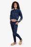 Cotton Citizen Blue Tie-Dye Print Hoodie With Pants Set Size X/XS