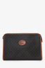 Longchamp Brown Coated Canvas Cosmetic Pouch Set
