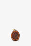 Escada Brown Leather Printed Pouch
