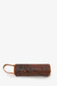 Escada Brown Leather Printed Pouch