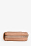 Brunello Cucinelli Beige Pebbled Leather Wallet Wristlet