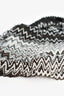 Missoni Black/White Chevron Fringe Scarf