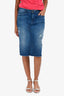 MOTHER Blue Denim Pencil Skirt Size 29