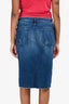 MOTHER Blue Denim Pencil Skirt Size 29