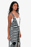 Missoni Black/White Striped Sleeveless Duster O/S