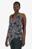 Helmut Lang Grey Printed Tank Top Size L