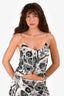 Caroline Constas Black/White Printed Tank Top Size S
