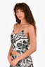 Caroline Constas Black/White Printed Tank Top Size S