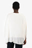 Helmut Lang White Criss Cross Top Size L