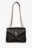 Saint Laurent Black Leather Small 'Lou Lou' Shoulder Bag