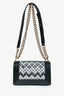 Pre-Loved Chanel™ 2015-16 Black Leather Small Brasserie Mosaic Boy Bag