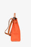 Hermès 2011 Orange Canvas/Brown Leather Herbag 31