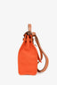 Hermès 2011 Orange Canvas/Brown Leather Herbag 31