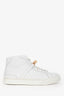 Hermès White Leather Kelly Buckle 'Daydream' High Top Sneakers Size 36