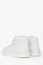 Hermès White Leather Kelly Buckle 'Daydream' High Top Sneakers Size 36