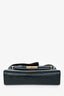 Saint Laurent 2020 Black Croc Embossed Leather Medium Manhattan Shoulder Bag