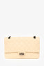 Pre-Loved Chanel™ 2012 White Aged Calfskin Leather 2.55 Reissue 227 Flap Bag