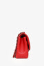 Pre-Loved Chanel™ 2012-13 Red Lambskin Leather Classic Jumbo Double Flap