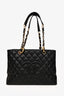 Pre-Loved Chanel™  2008-09 Black Caviar Leather Grand Shopping Tote