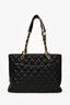 Pre-Loved Chanel™  2008-09 Black Caviar Leather Grand Shopping Tote