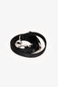 Christian Dior 2018 Black Satin Crystal Embellished Mini Lady Dior with Strap