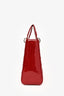Christian Dior 2011 Red Patent Leather Large Lady Dior with Strap