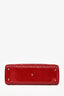 Christian Dior 2011 Red Patent Leather Large Lady Dior with Strap