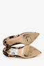 Gianvito Rossi Brown Cow Print Pointed Heels 36.5