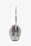 Miu Miu Silver Matelasse Leather Small Double Zip Bag