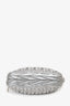 Miu Miu Silver Matelasse Leather Small Double Zip Bag