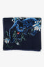 Louis Vuitton Navy Silk Printed Scarf