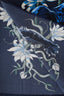 Louis Vuitton Navy Silk Printed Scarf