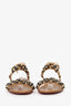 Christian Louboutin Brown Studded Sandals Size 36