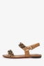Christian Louboutin Brown Studded Sandals Size 36