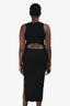 Rails Black Ribbed Maxi 'Syd' Dress Size M