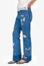 Valentino Blue Denim Butterfly Jeans Size 26