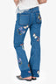 Valentino Blue Denim Butterfly Jeans Size 26
