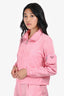 Prada Pink Re-Nylon Zip-Up Jacket with Zip Pouch Size 38