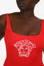 Versace Red/White Medusa Head One Piece Swimsuit Size 3