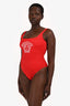 Versace Red/White Medusa Head One Piece Swimsuit Size 3