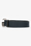 Gucci Black Leather 1.25" Silver Marmont Belt Size 95/38